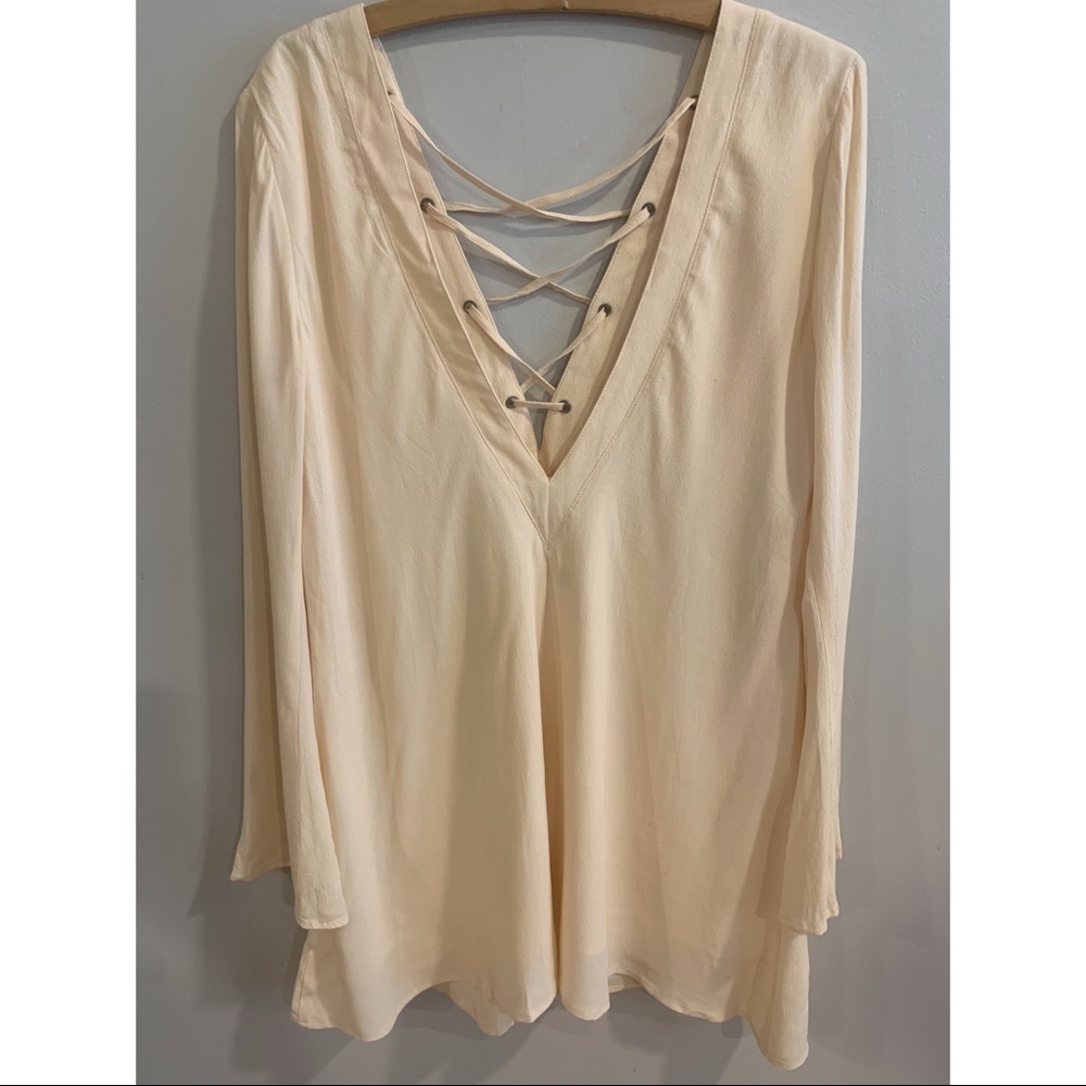 TOBI beige tunic dress size Small - Picture 4 of 4